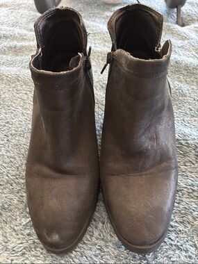 Lucky Brand Black Leather Ankle Boot